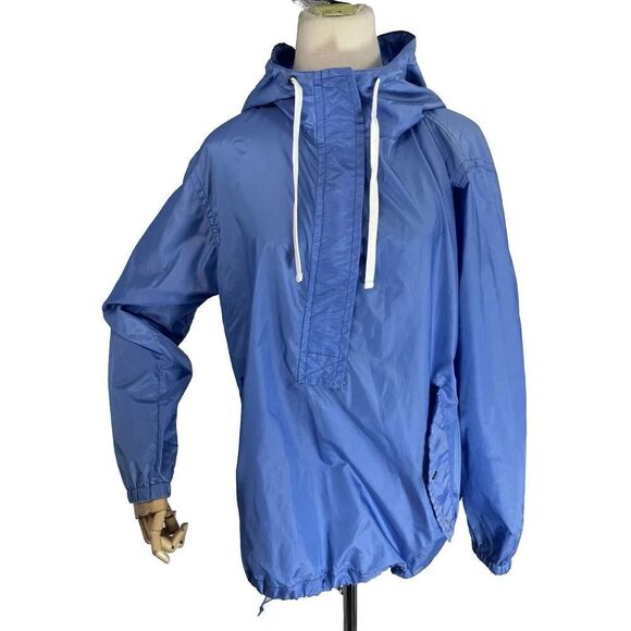 Coach Jacket Hooded Windbreaker Packable Lightweight Nylon - Picture 1 of 14